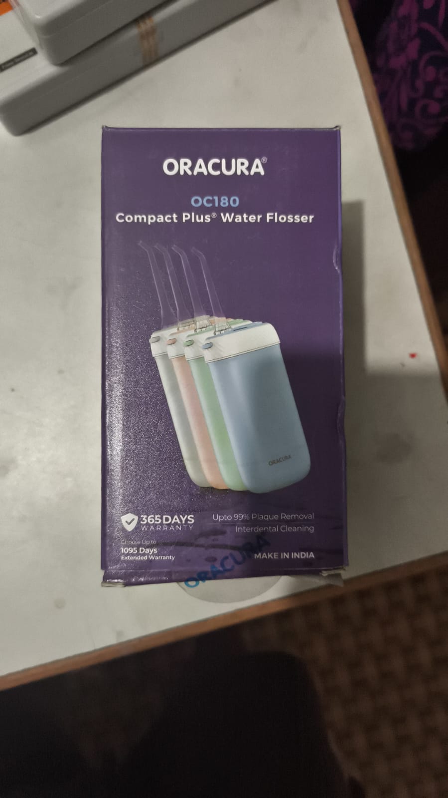 WhatsApp Image 2026-03-14 at 4.12.42 PM Oracura OC180 Compact Plus Water Flosser – Portable Oral Irrigator (Rechargeable) - Image 1