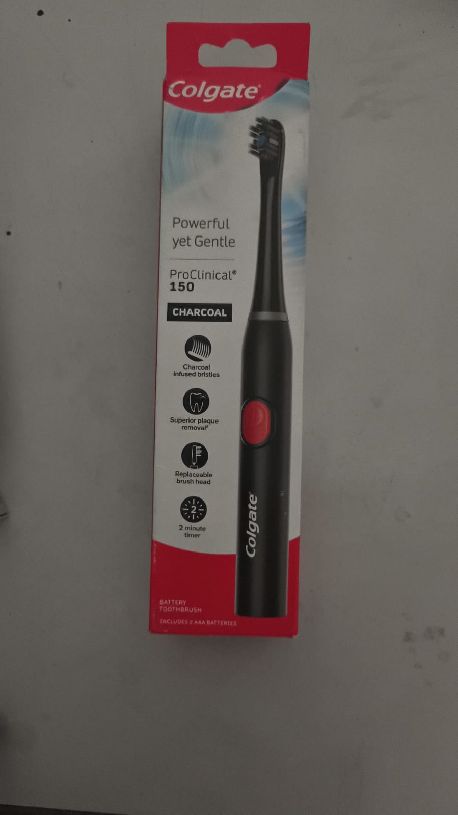 WhatsApp Image 2026-03-14 at 4.16.04 PM Colgate Pro Clinical 150 Charcoal Electric Toothbrush (Battery Powered) - Image 1