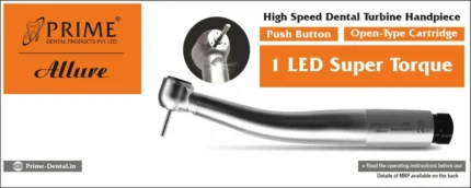 PRIME Allure High Speed Dental Turbine Handpiece – LED Super Torque